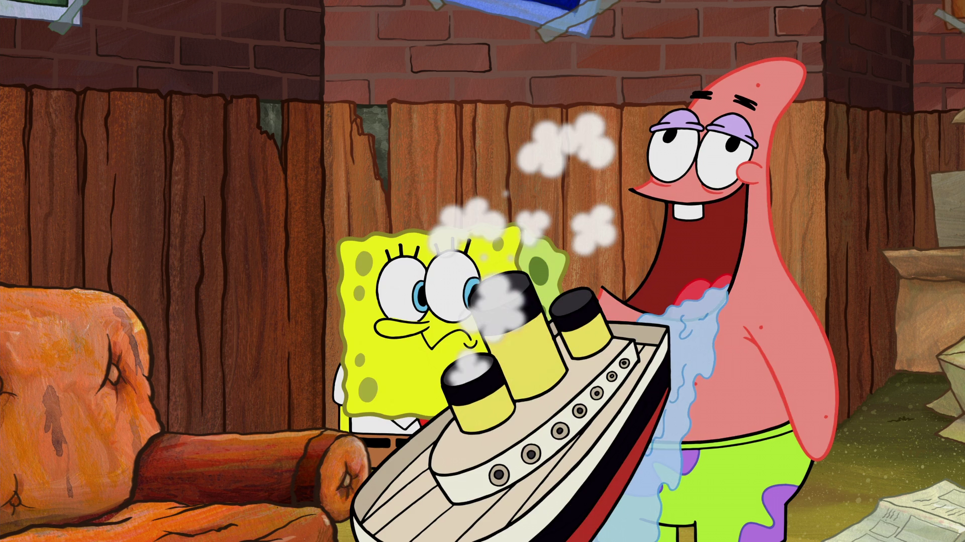 spongebob s mom naked Watching wife lick